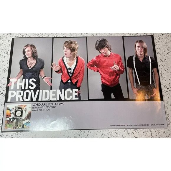 This Providence Band "Who Are You Now" Album Promo Poster, Fueled by Ramen - Picture 1 of 2